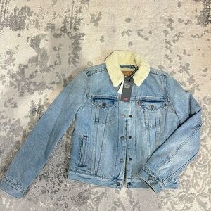 Brand new Levi’s denim fur jacket